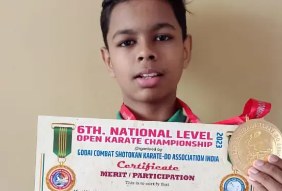 National Level Karate Gold Medalist