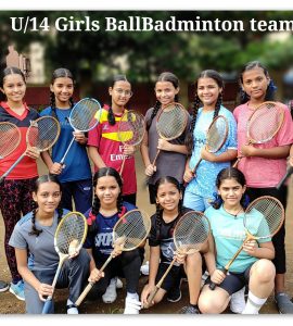 U_14 girls Ball badminton team