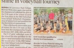 QUALIFIES FOR DISTRICT LEVEL VOLLEYBALL TOURNAMENT ORGANISED BY DSO