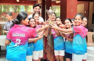 1st Ryan Inter School Rink Hockey Tournament 2022-23 (Girls U - 14) Runners Up team St. Lawrence High School, Vashi.