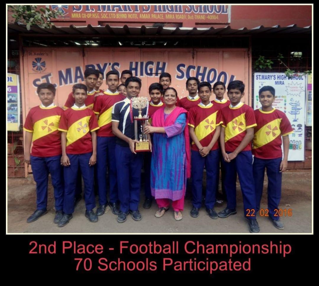 2nd Place in National Level Football Championship