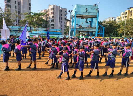 Different squads of St. Mary’s High School participated in the Zonal March Past Competition