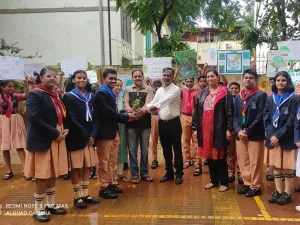 Donating Saplings To The Secretaries Of The Societies