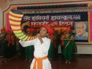 State dance on Marathi Bhasha Diwas