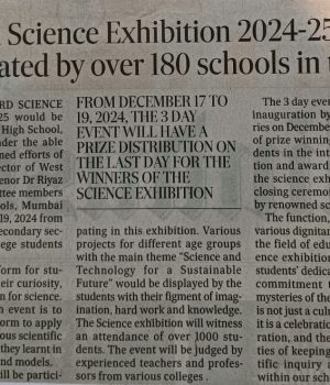 P Ward Science Exhibition 2024-25